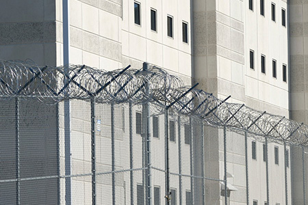 Close-up of a Prison