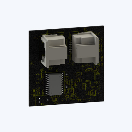 A photo of the NEXUS® Pro wired communication daughterboard