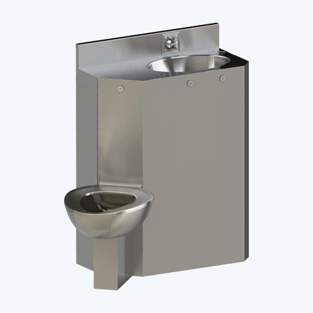 26" Combination Fixture with Angled Toilet